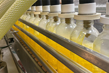 Electrolyte beverage bottling at Nutrition Labs co-packing facility in Clearwater, Florida