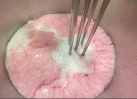 Mixing protein beverage with high-shear mixer at Nutrition Labs